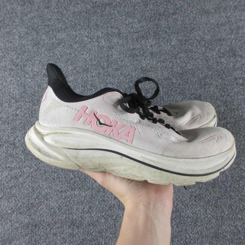 Hoka One One Clifton 10‎ Running Shoes Womens Size 10 Pink Mesh 1162031 CTNS